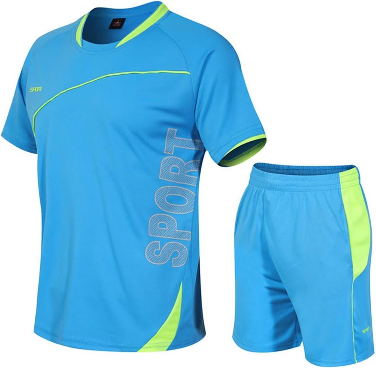 Voetbal Trainingspak voor Kinderen Jongens Sportshirt en Korte Broek Set
