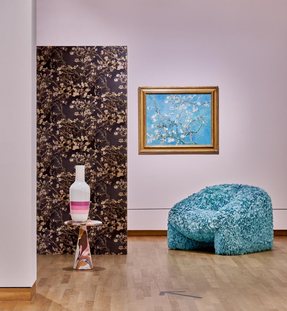 Van Gogh Amandel Bloesem vliesbehang Geschilderde bloemen 221552