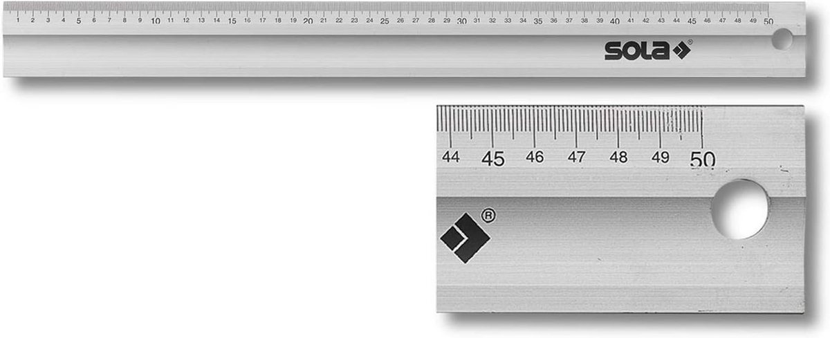 Stelvinige Aluminium Waterpas 500mm - Nauwkeurige Meetlat
