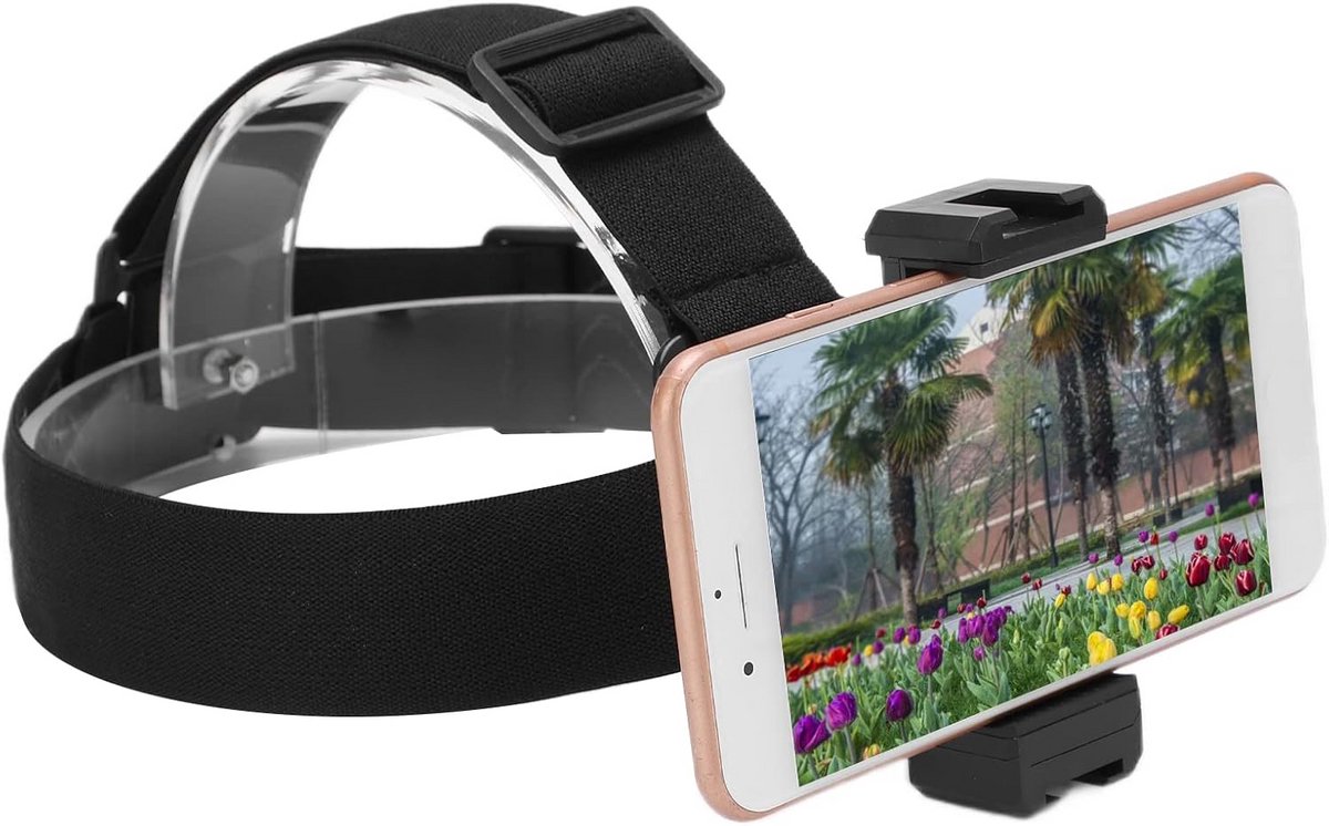Hoofdband Houder voor Smartphone en Actiecamera - POV Opnames