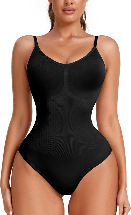 Vormende Tanga Bodysuit met Verstelbare Bandjes voor Buikweg Sculpting