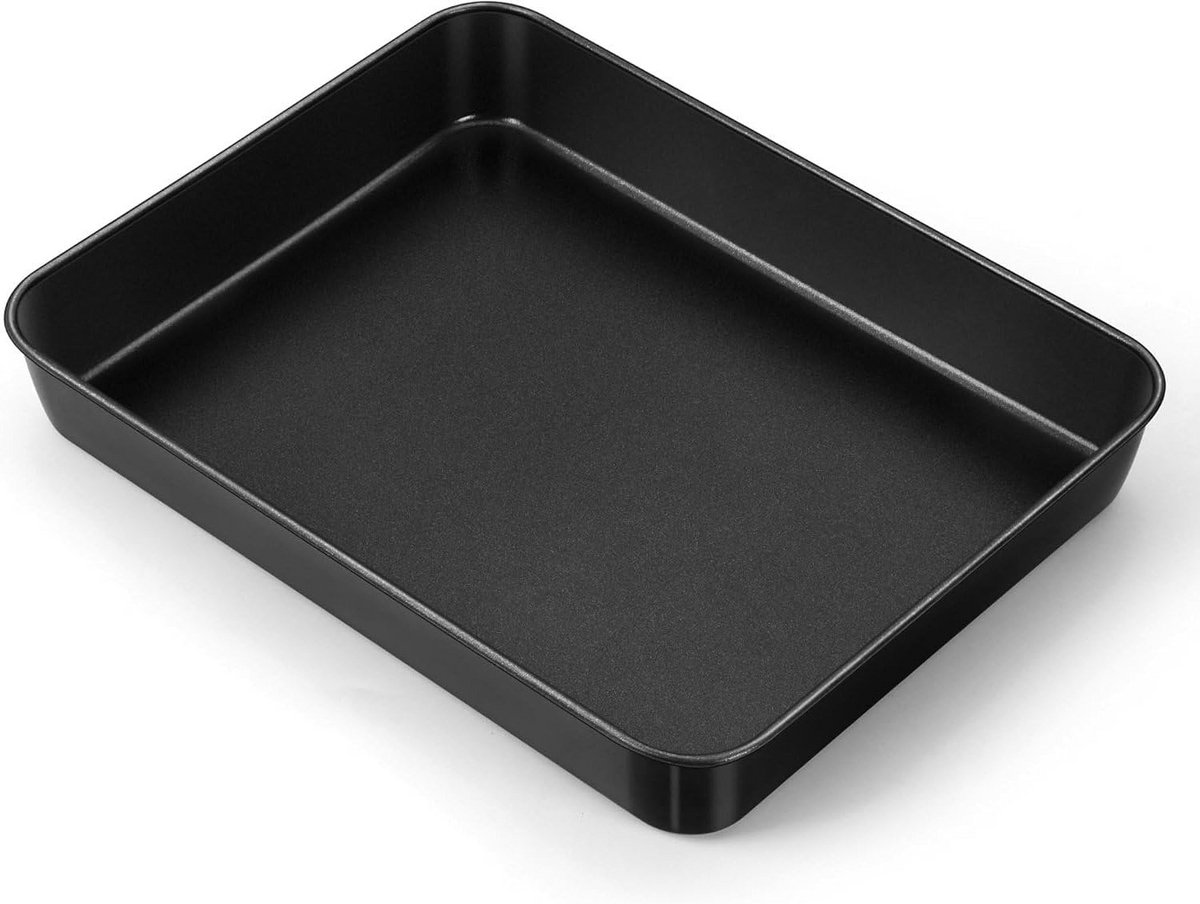 Ovenplaat Rechthoekig 31x22x5 cm Antiaanbaklaag Koolstofstaal