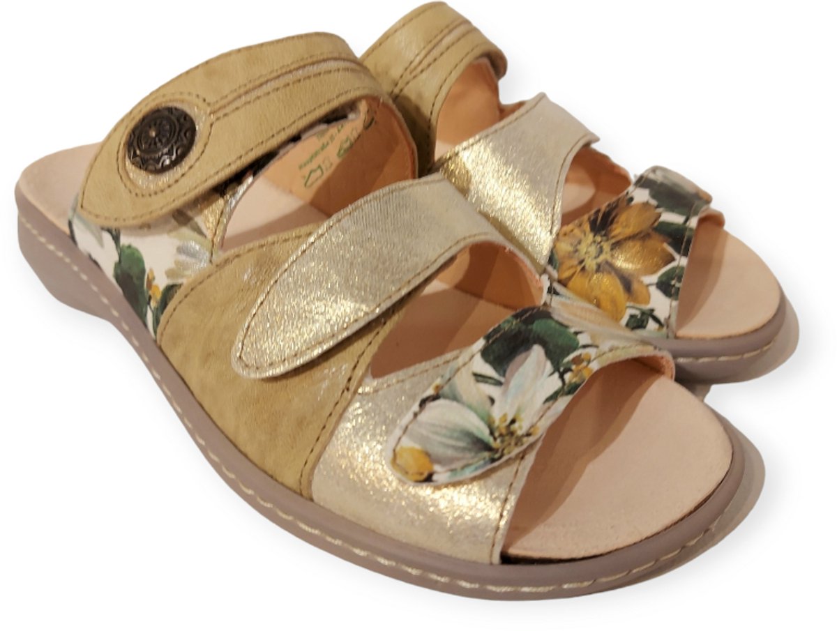 Think! Slipper Camilla 3-000078-6010 Metallic Ananas Combi