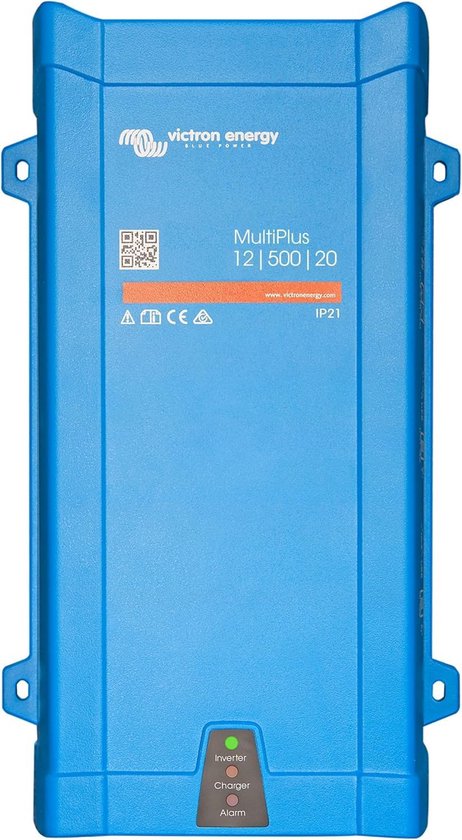 Zuivere Sinus Omvormer 500VA 12V 230V met Geïntegreerde 20 Ampère Acculader