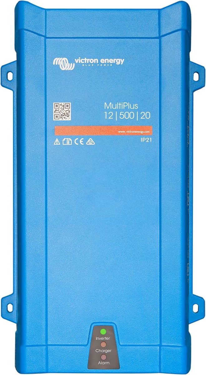 Zuivere Sinus Omvormer 500VA 12V 230V met Geïntegreerde 20 Ampère Acculader