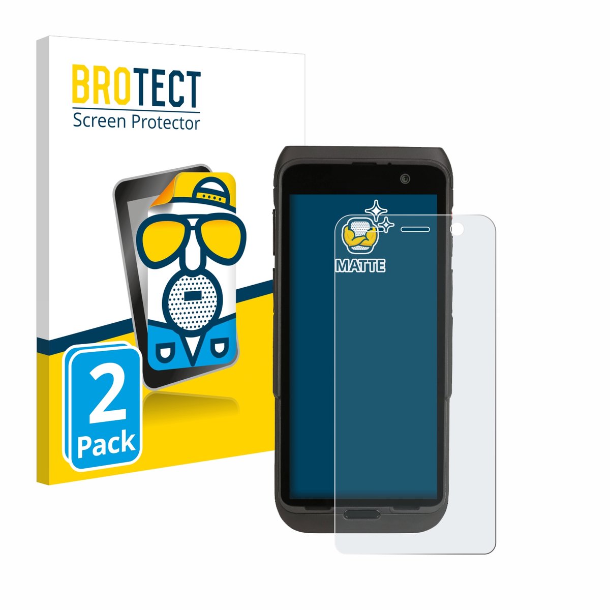 BROTECT - Screenprotector voor Honeywell CT47 - Folie Beschermfolie matte 2 Stuks