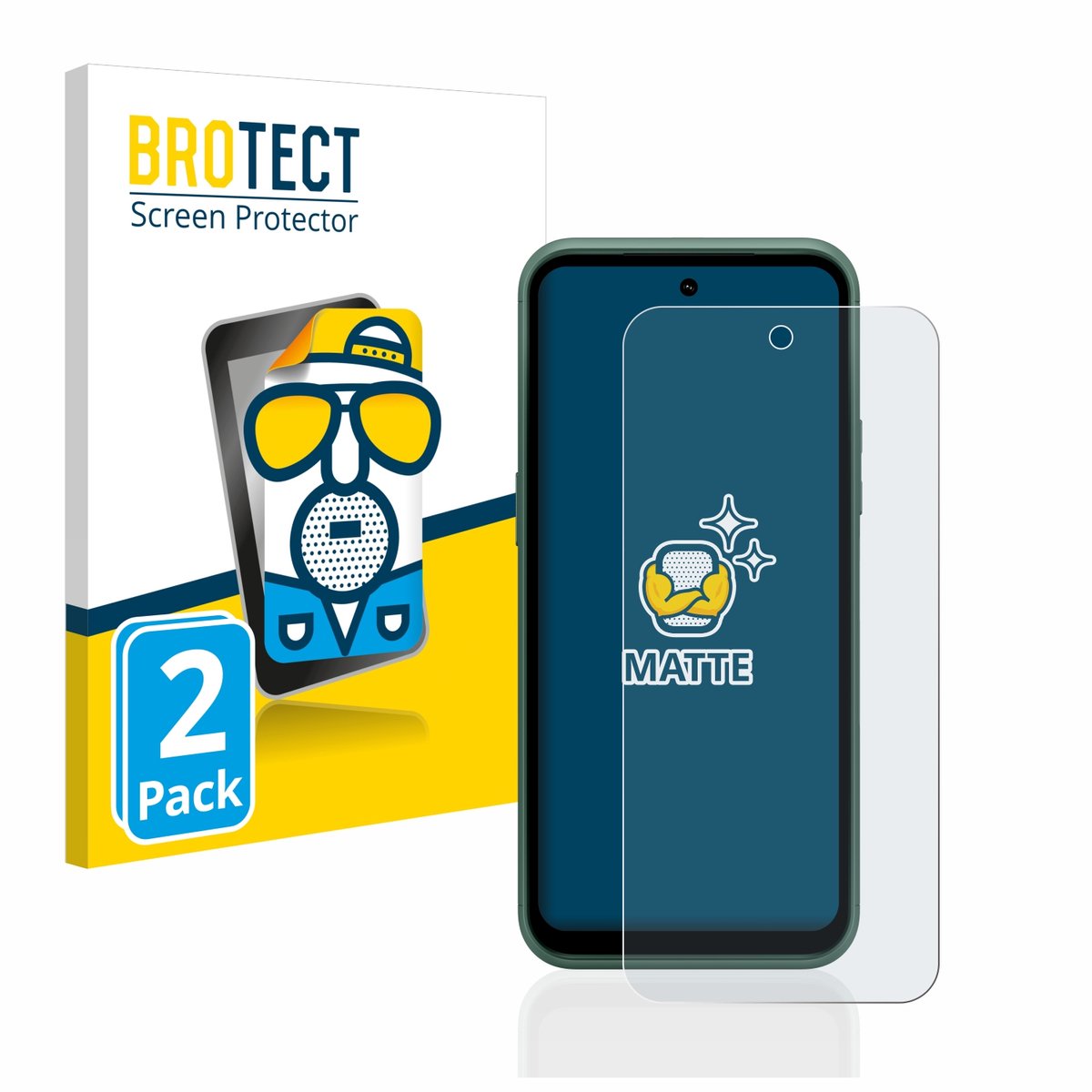 BROTECT - Screenprotector voor Nokia XR21 - Folie Beschermfolie matte 2 Stuks