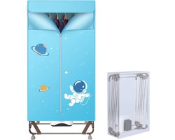 Nexvo® Elektrisch Droogrek - Droogrek - Droogrek Elektrisch - 150cm Hoog - 1500W - Lichtblauw - ‎80cm x 47cm x 170cm