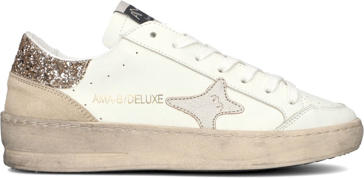 Ama Brand Deluxe Slam Sneakers - Leer - Dames - Wit - Maat 40