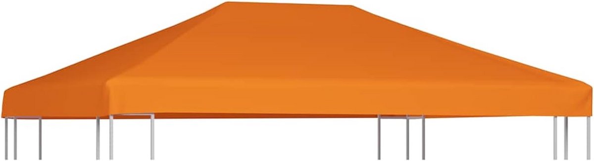 Vervangend Dak voor Tuinpaviljoen 4x3 m Oranje UV-bestendig