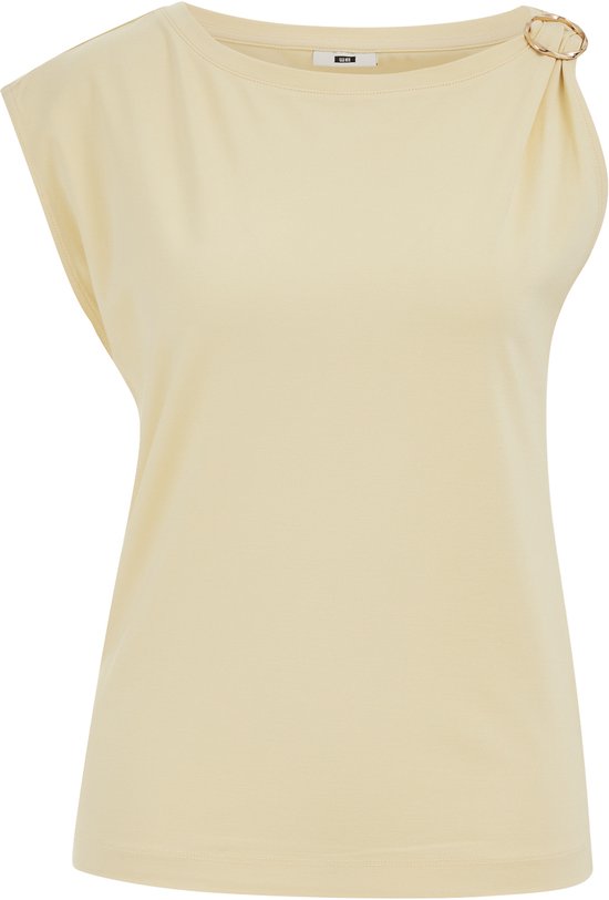 Haut en jersey pour femme WE Fashion avec des accents dorés