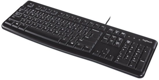 Logitech K120 - Bedraad Toetsenbord - QWERTY ISO - Zwart