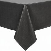 Nappe Aspect Lin Zwart 140x250cm - Nappe Lavable - Plastique
