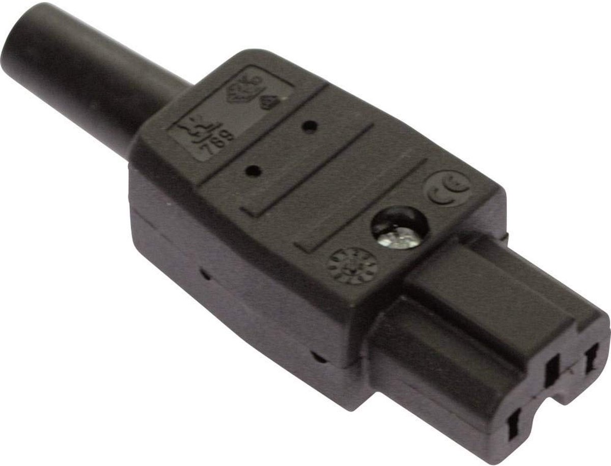Thermoplastische Apparaataansluiting Type C15 A voor Hete Apparaten Tot 155 Graden