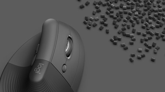 Logitech Lift - Verticale ergonomische muis - Rechtshandig - Donkergrijs