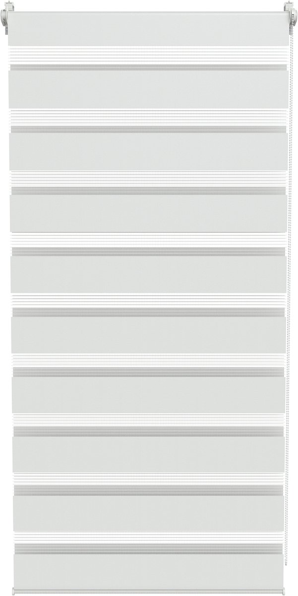 ACXIN Zebra Rollo Klemmfix - Zonder Boren - Lichtdoorlatend en Verduisterend - 60x120cm Wit