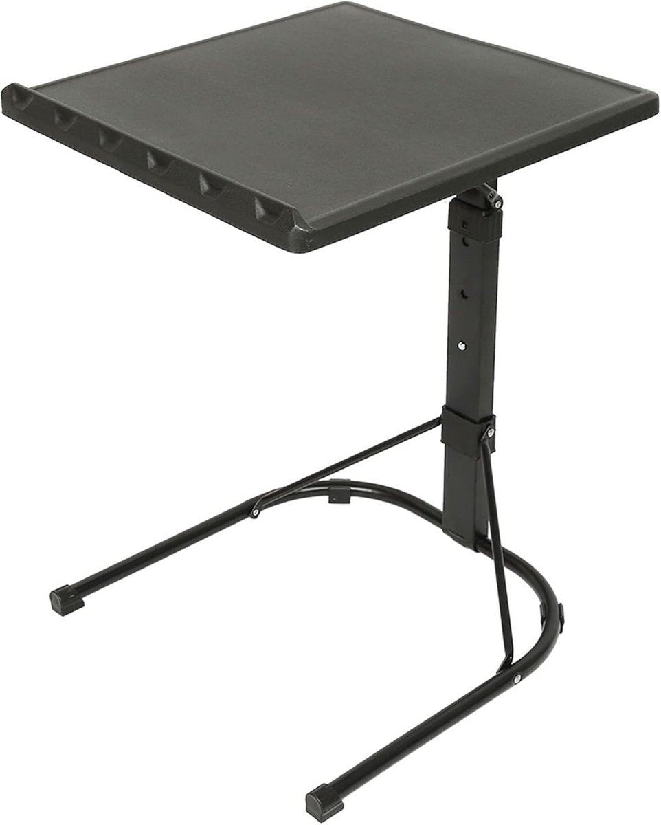 Verstelbare Overbed Tafel met Wielen - Mobiele Laptop Stand en Bureau