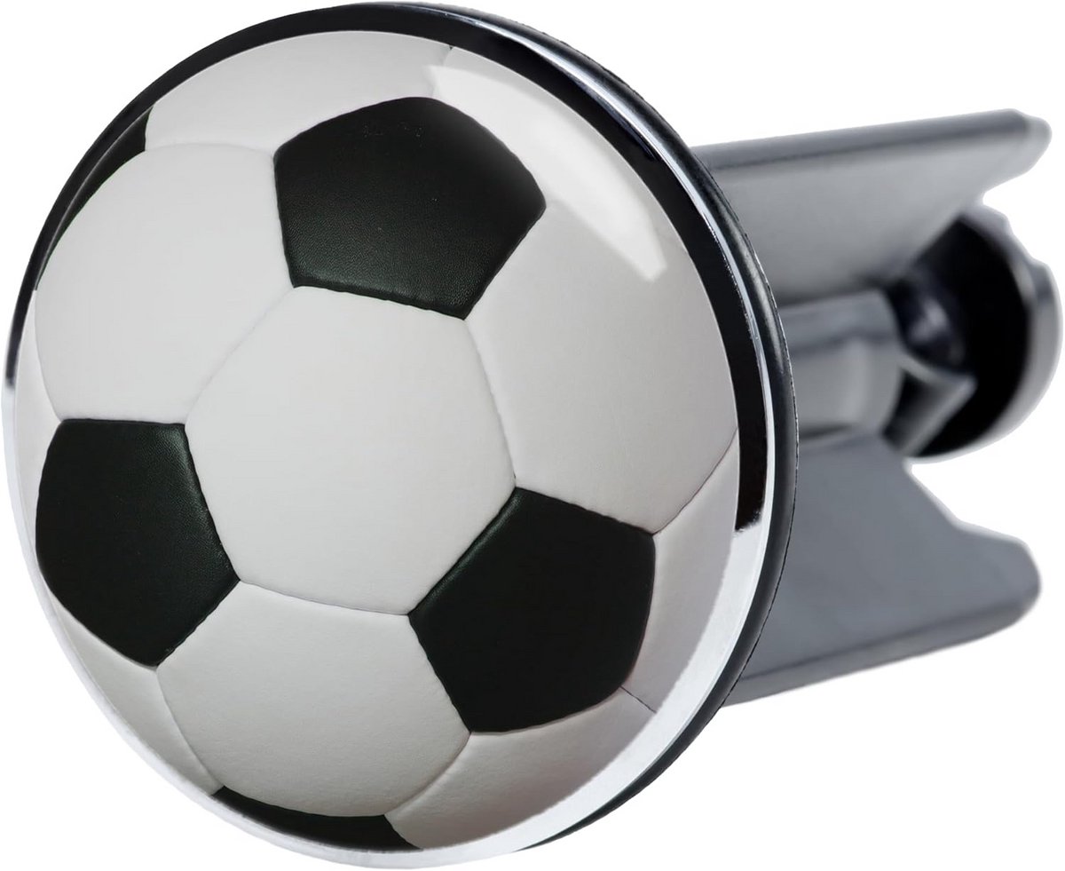Universele Wastafel Stop - Voetbal Ontwerp - Lekvrij & Makkelijk te Installeren