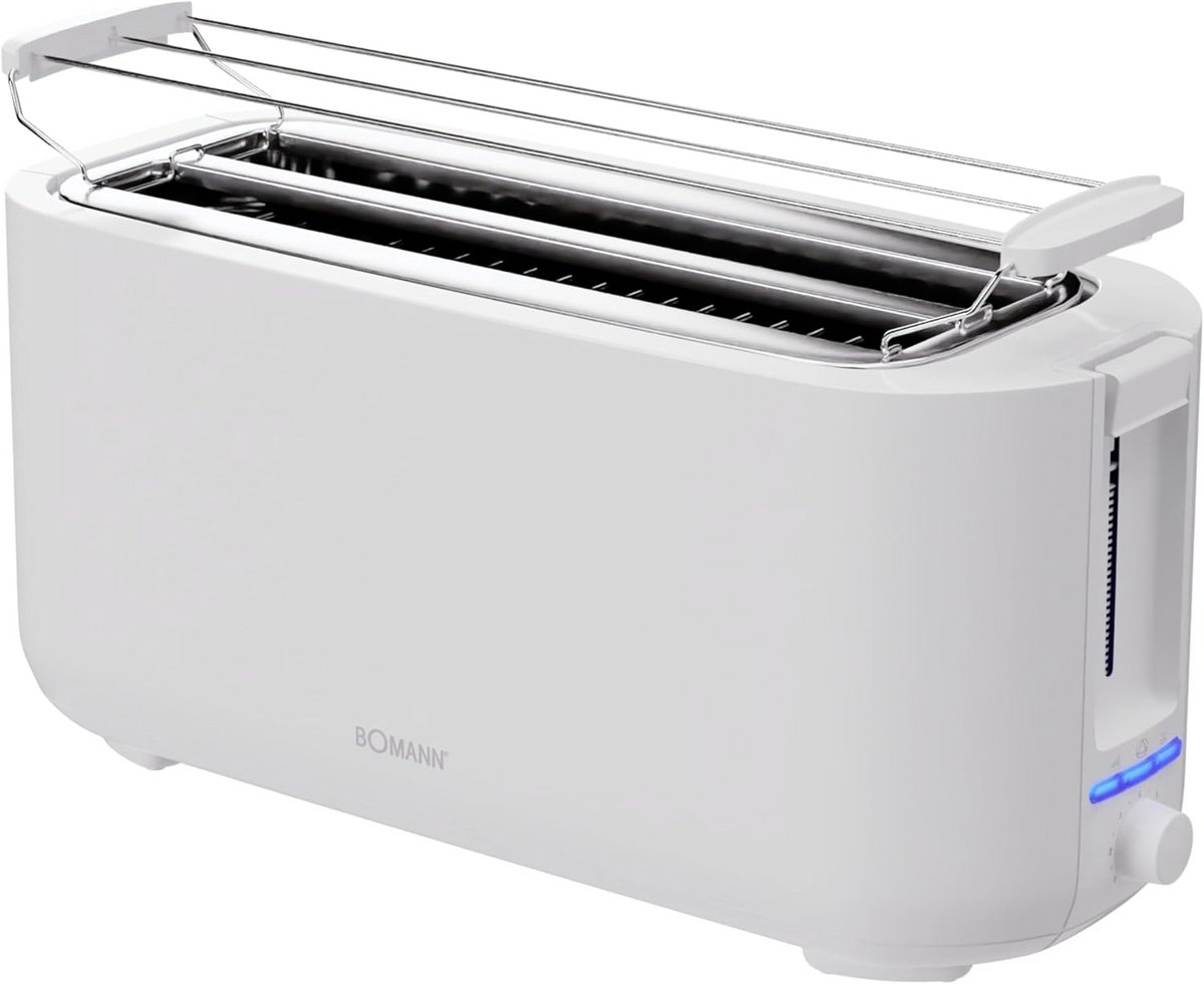 Compacte broodrooster voor 2 sneden met ontdooifunctie en broodjeshouder - 1400W