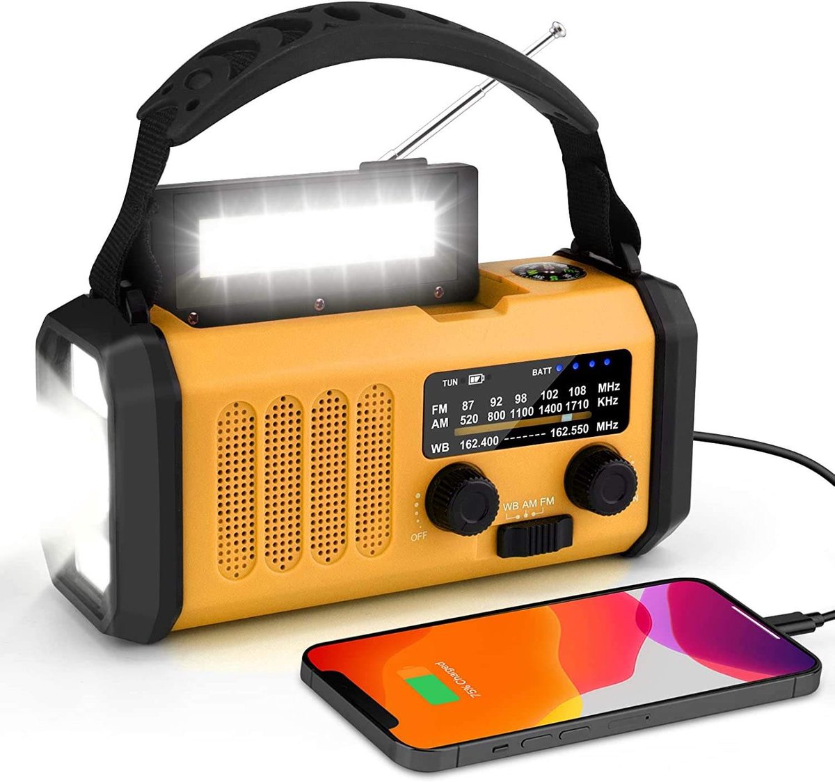 XSY330 Pro – Noodradio – 10.000mAh Powerbank – Solar & Dynamo – Voor Langdurige Stroomuitval