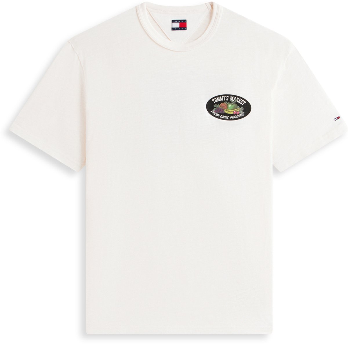 Tommy Jeans T-shirt Tjm Rlx Novelty Ss Tee Dm0dm22512 Ybh Ancient Mannen Wit