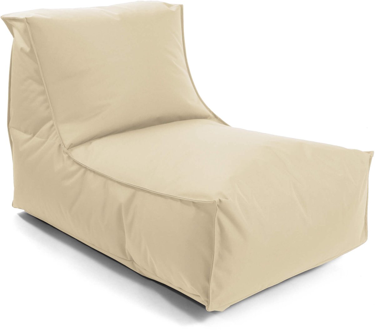 mokebo Zitzak voor kinderen & volwassenen 'Der Sundowner', Bean Bag met vulling of vloerkussen voor indoor & outdoor, ook als ligkussen in Beige