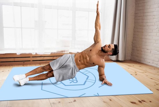 Grote extra brede trainingsmat - Antislip yogamat van 16 cm x 3 inch - Dikke oefenmat voor heren en dames — afbeelding 5