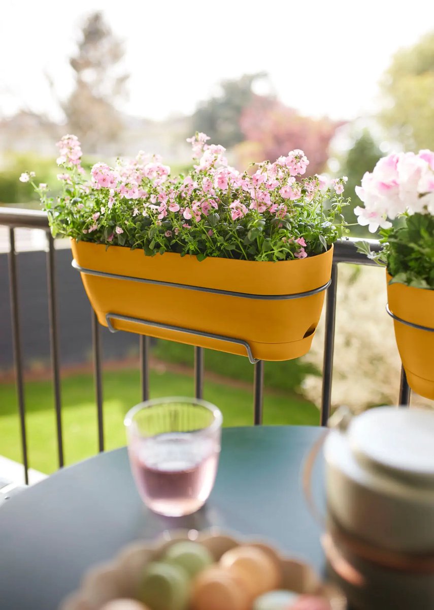 Elho Vibia Campana Balcony Planter Allin1 70 - Planter for Balcony