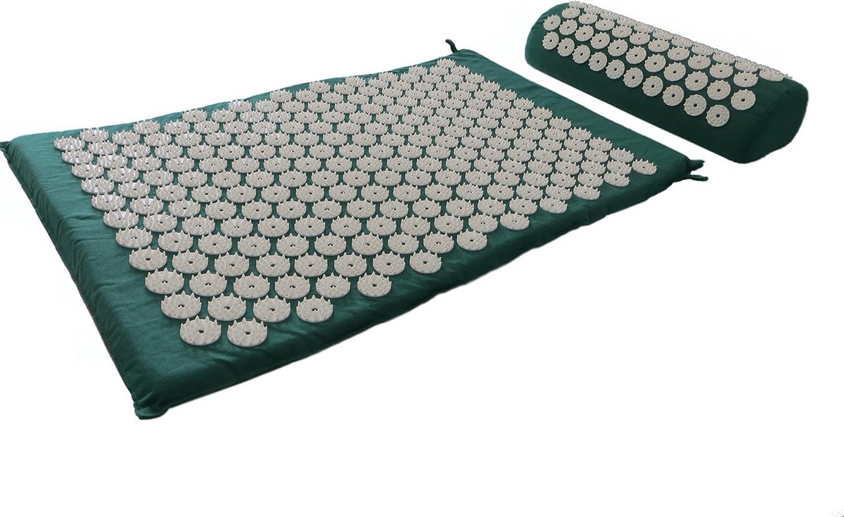 Eco-vriendelijke Acupressuurmat Set met Kussen en Tas - Perfect voor Ontspanning en Stressverlichting