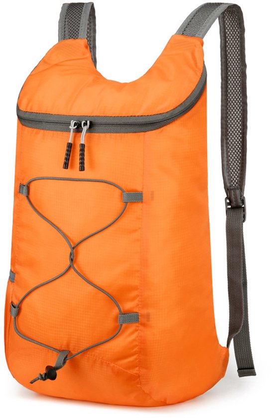 16L Lichtgewicht Opvouwbare Wandelrugzak - Kleine, compacte reis- en dagelijkse rugzak - Ultralichte Waterdichte Sporttas - Unisex - Gemakkelijk mee te nemen - Oranje