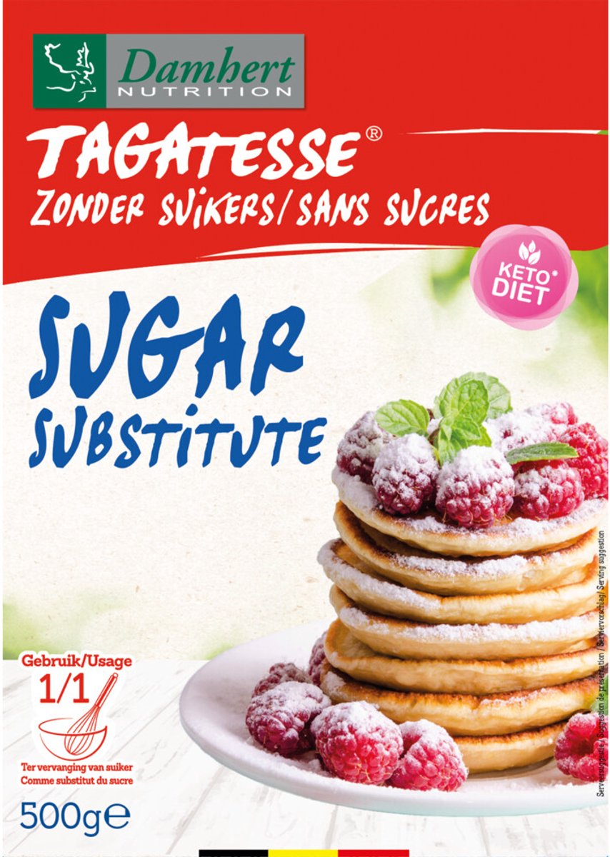 Damhert Tagatesse Zonder Suikers - 3 x 500 gr - Voordeelverpakking