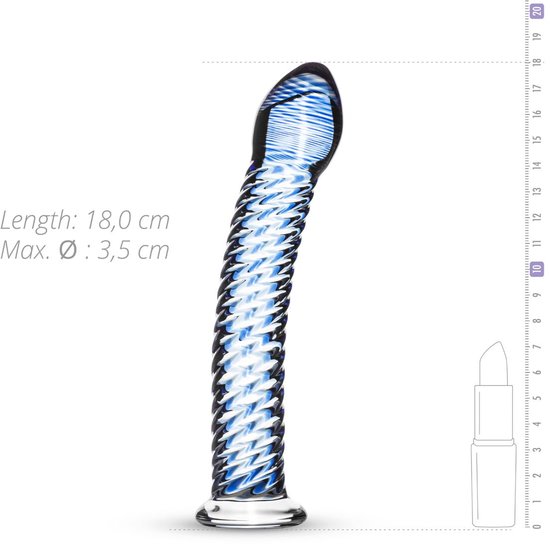 Gildo - Gode en verre N° 5 - 18 cm