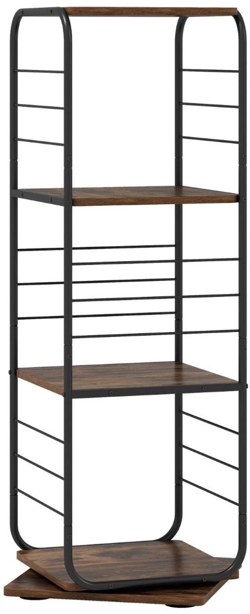 Platenspeler Meubel - LP-kast - Platenspelerkast - Draaitafelstandaard - Platenspelerstandaard - Vintage Displayplank - Bruin