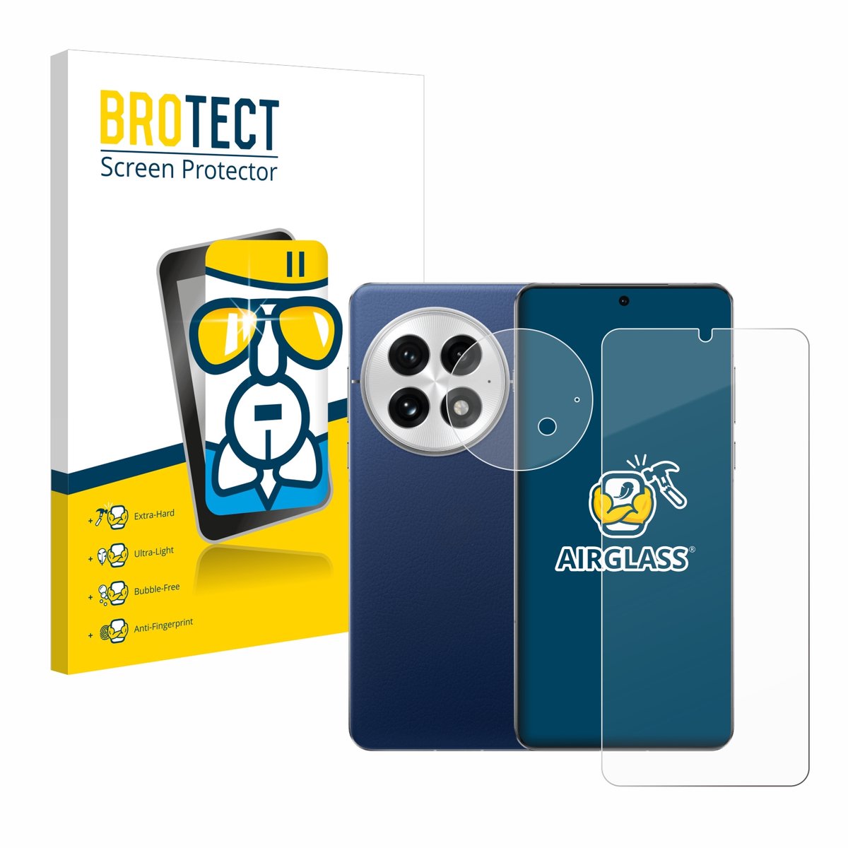 Screenprotector voor OnePlus 13 (Voor+Camera) Beschermglas transparant