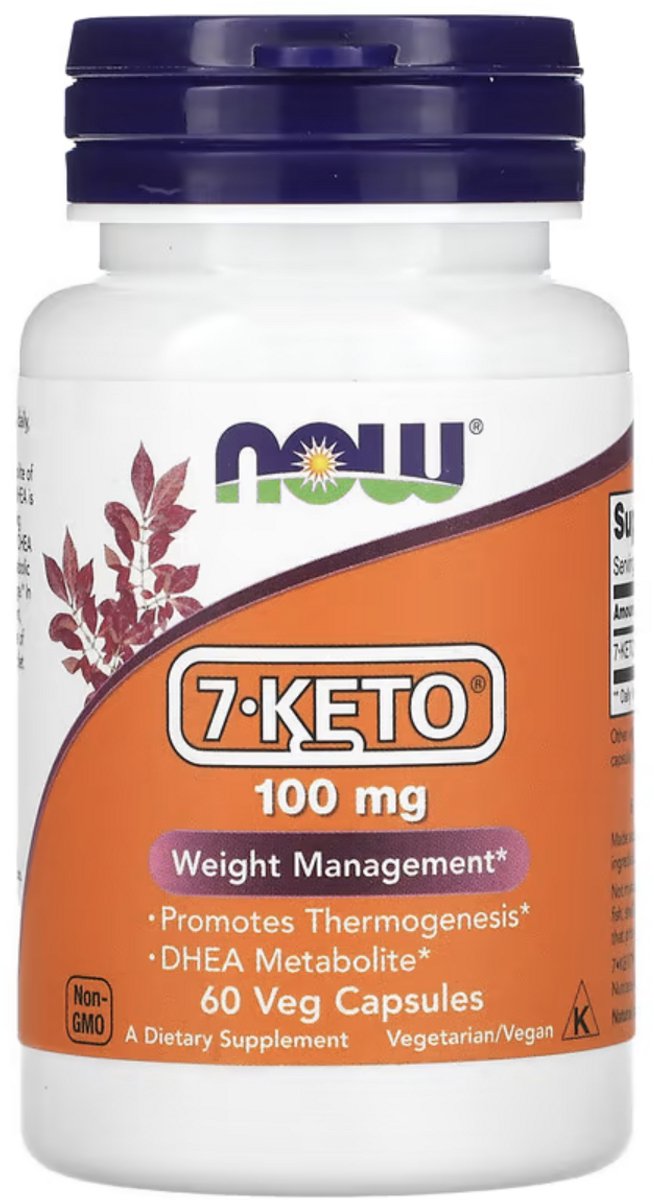 NOW Foods, 7-KETO, 100 mg, 60 Veg Capsules