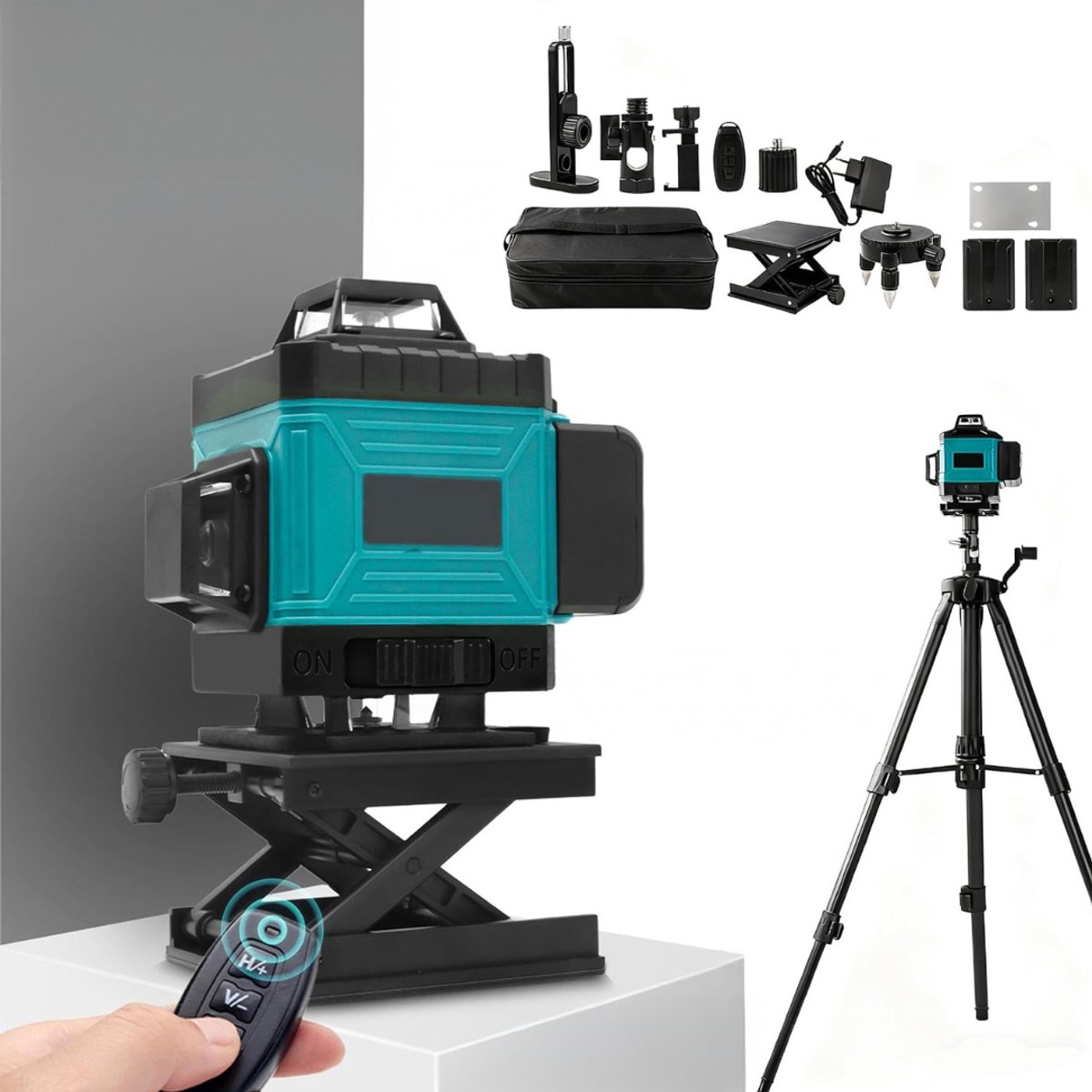 NBAP® Kruislijnlaser - Bouwlaser - Lijnlaser met Statief - Groen