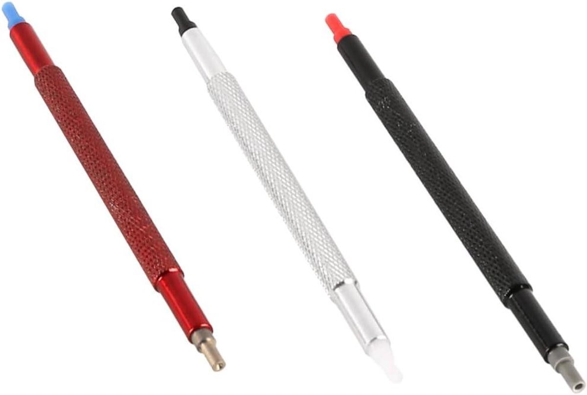 Vaihana - Horloge Handpersen - Horlogemakers - Reparatie Gereedschap - Horloge Handduwer - Fitting Set Kit - 3 Stuks - Geschikt voor Merk - Zwart Model Gereedschap Kit voor Horloge Reparatie met Handmatige Duwer