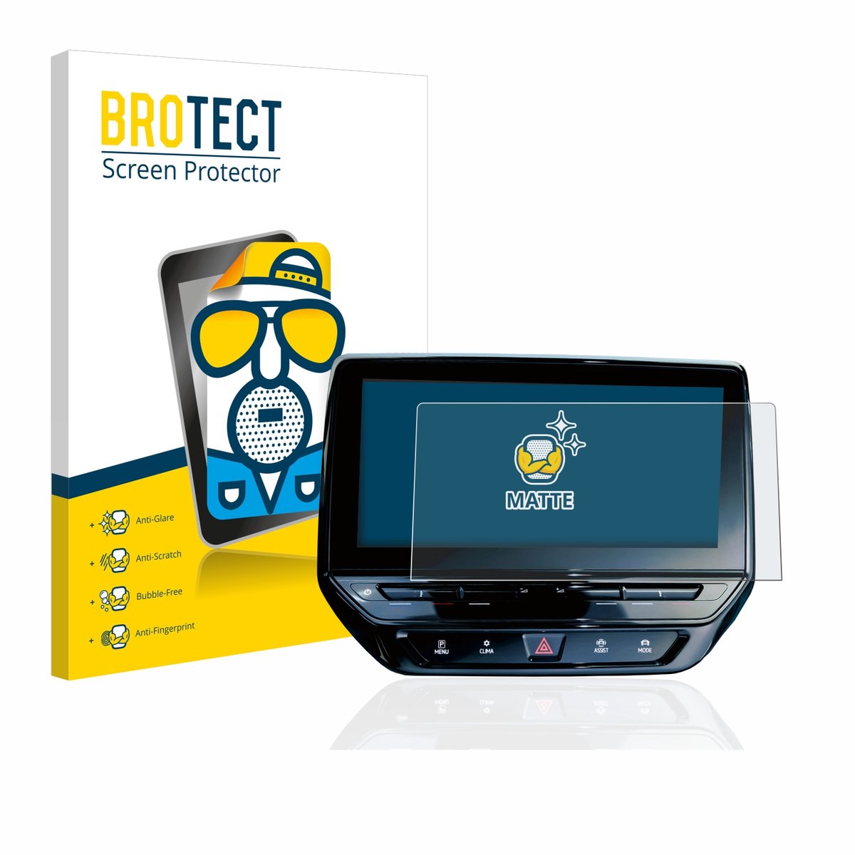 BROTECT - Screenprotector voor Volkswagen ID.4 Discover Pro 12" - Folie Beschermfolie matte