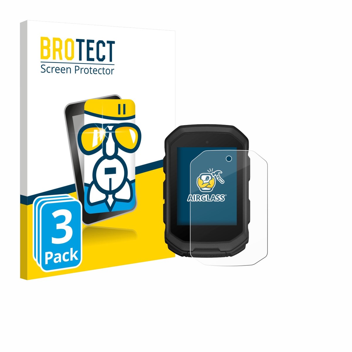 Screenprotector 3 Stuks voor Garmin Edge MTB Beschermglas transparant