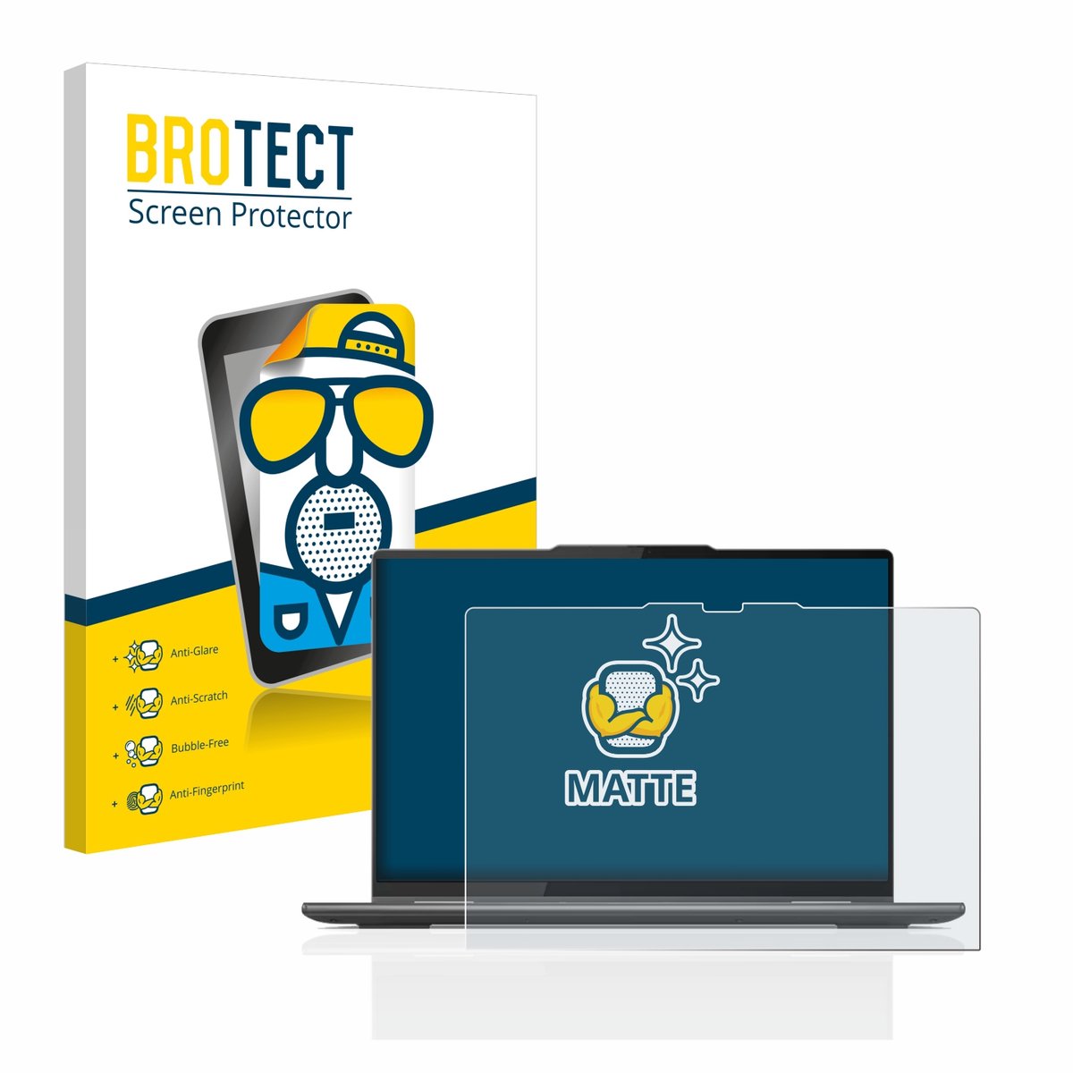 BROTECT - Screenprotector voor Lenovo Yoga 7 Gen 8 14" - Folie Beschermfolie matte