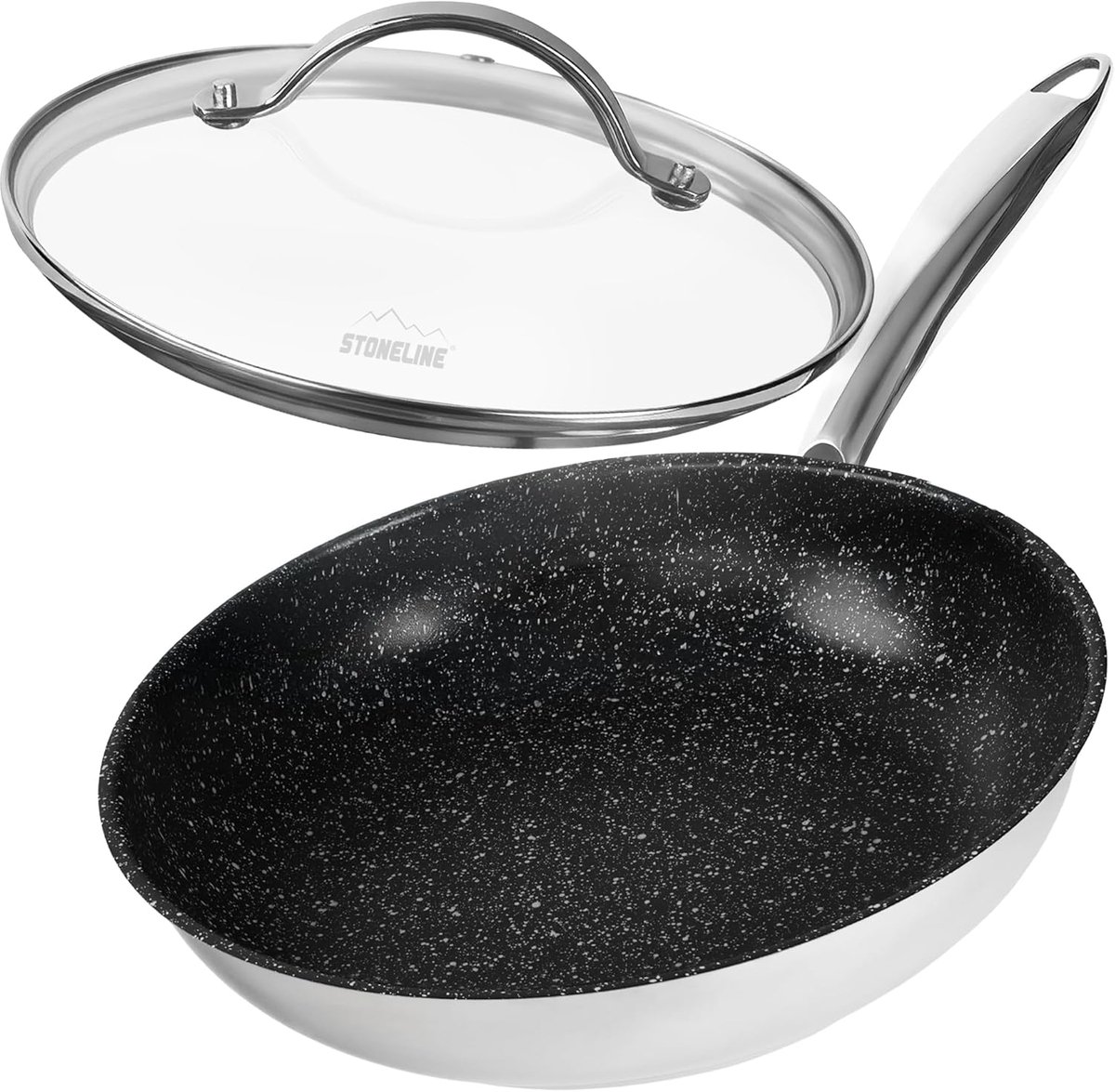 Professionele Braadpan 24 cm geschikt voor Inductie RVS