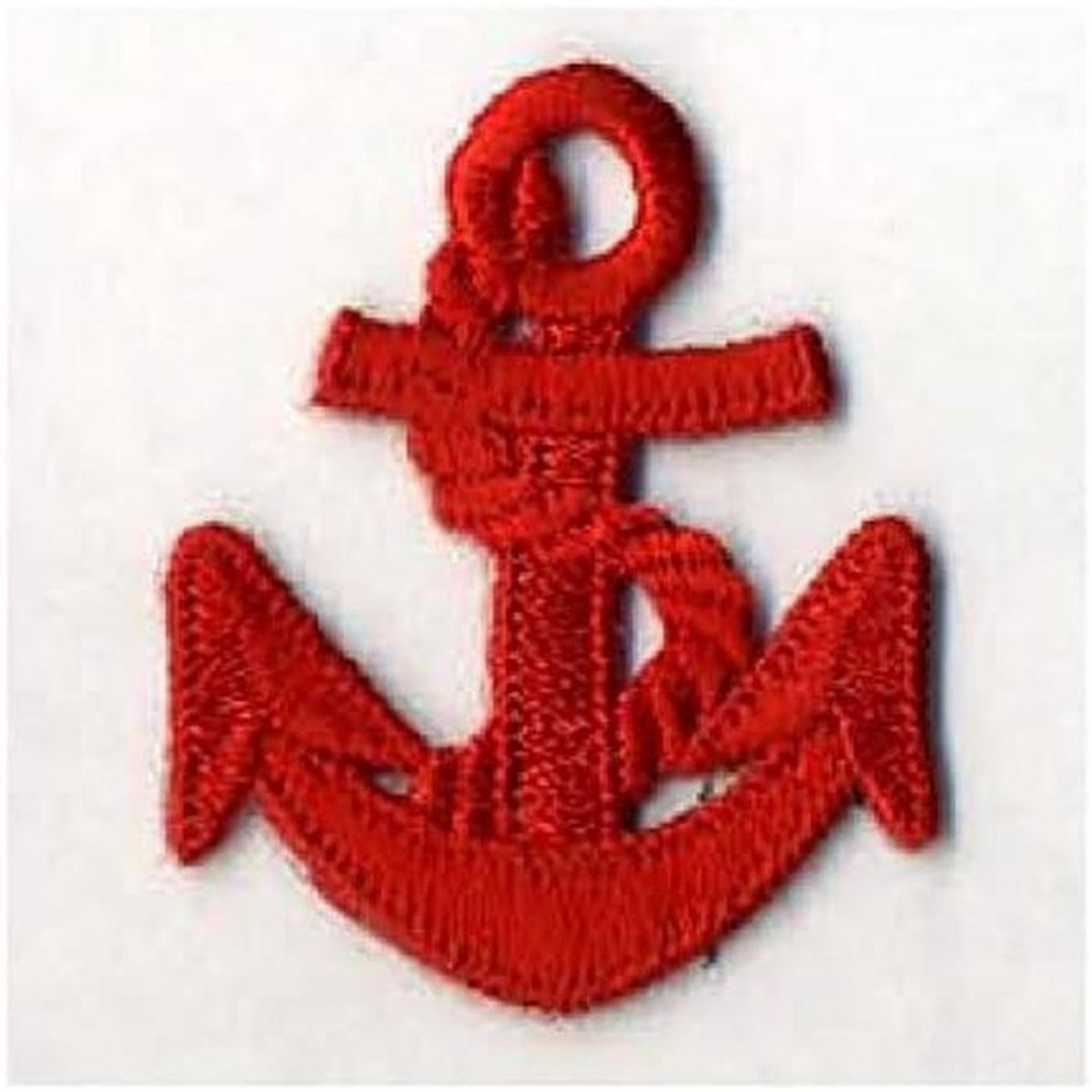 Strijklint Anker Marineblauw Rood - Strijkapplicatie voor Kleding