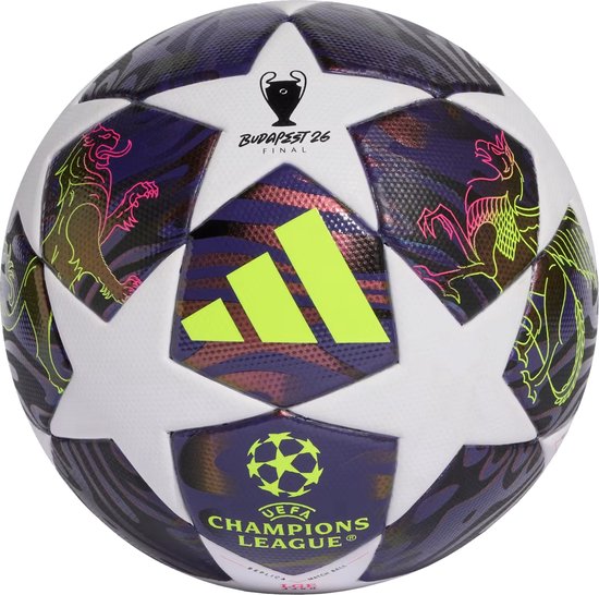 adidas UEFA Champions League Final J290 Ball, Unisex, Veelkleurig, Bal naar voetbal, maat: 4