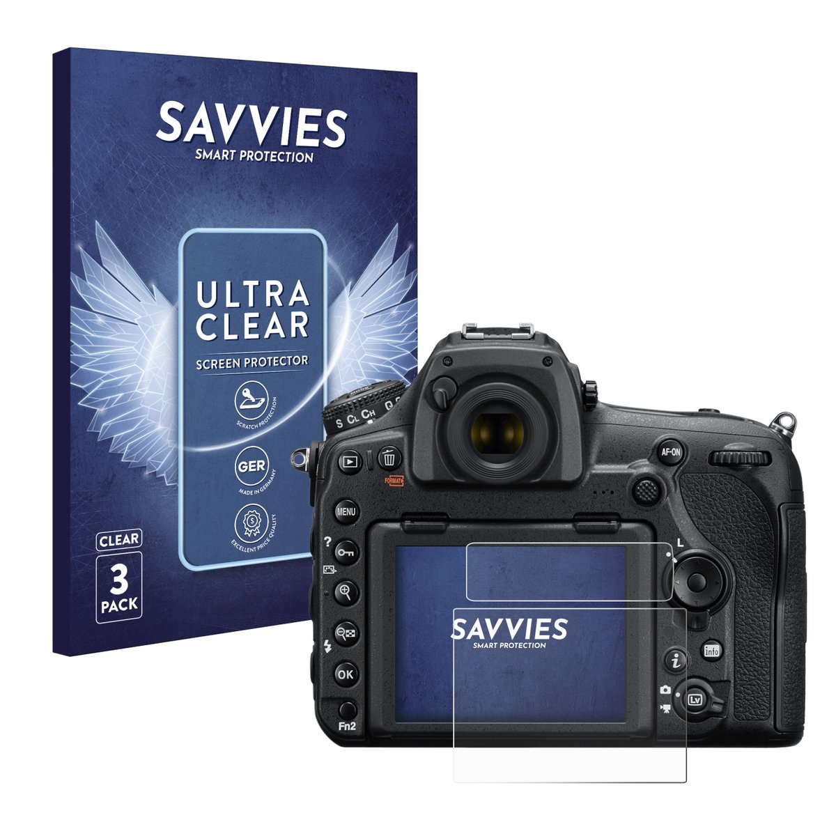 Savvies - Screenprotector voor Nikon D850 - Folie Beschermfolie transparant 6 Stuks
