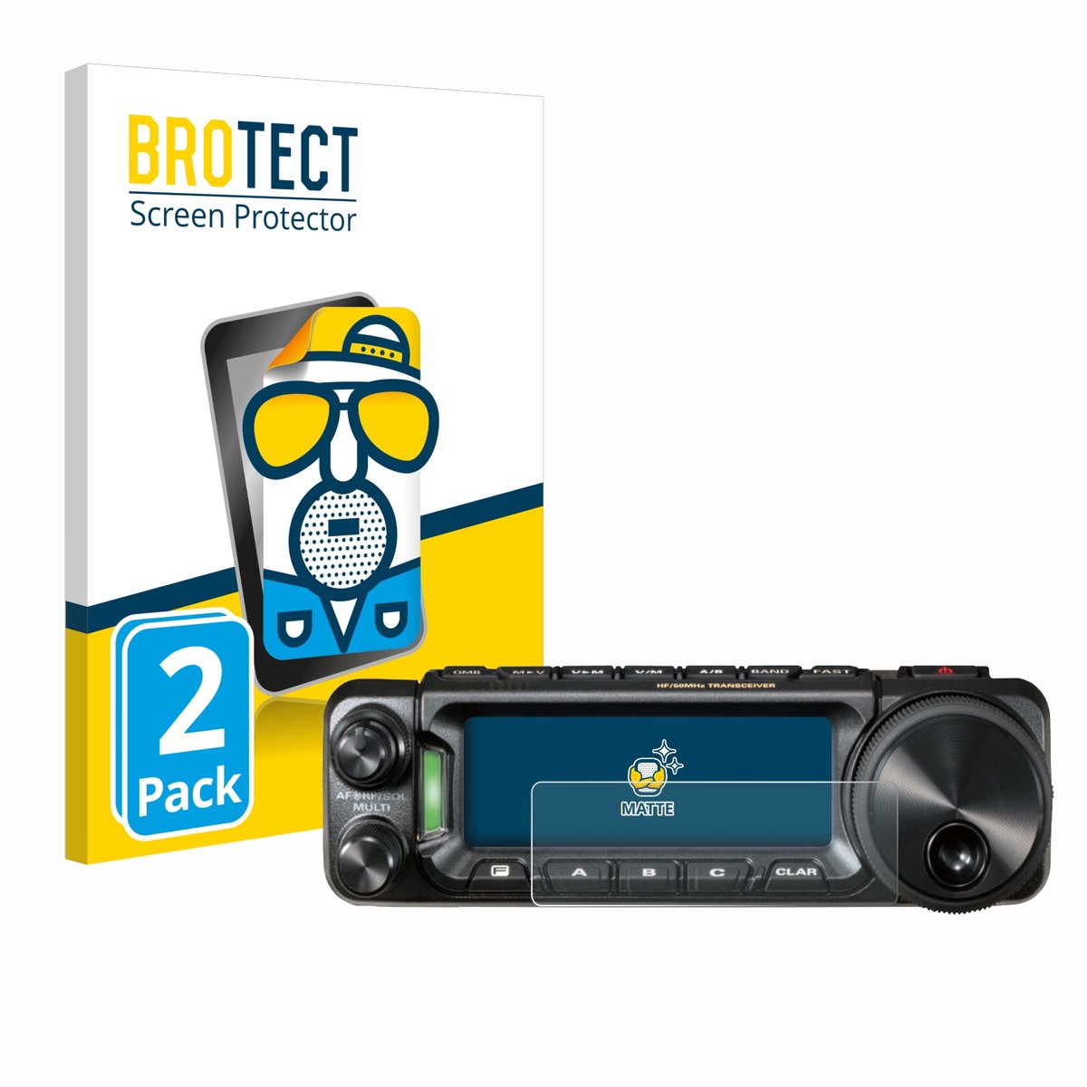 BROTECT - Screenprotector voor Yaesu FT-891 - Folie Beschermfolie matte 2 Stuks