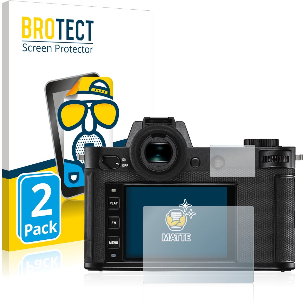 BROTECT - Screenprotector voor Leica SL2 - Folie Beschermfolie matte 2 Stuks