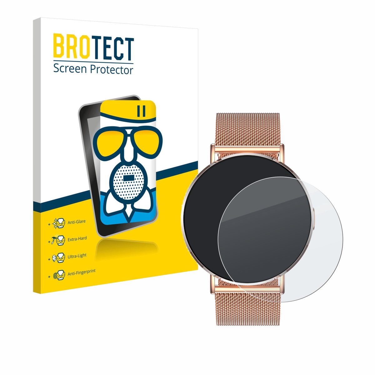 BROTECT - Screenprotector voor Levowatch Eve 1.3" - Folie Beschermfolie Beschermglas matte