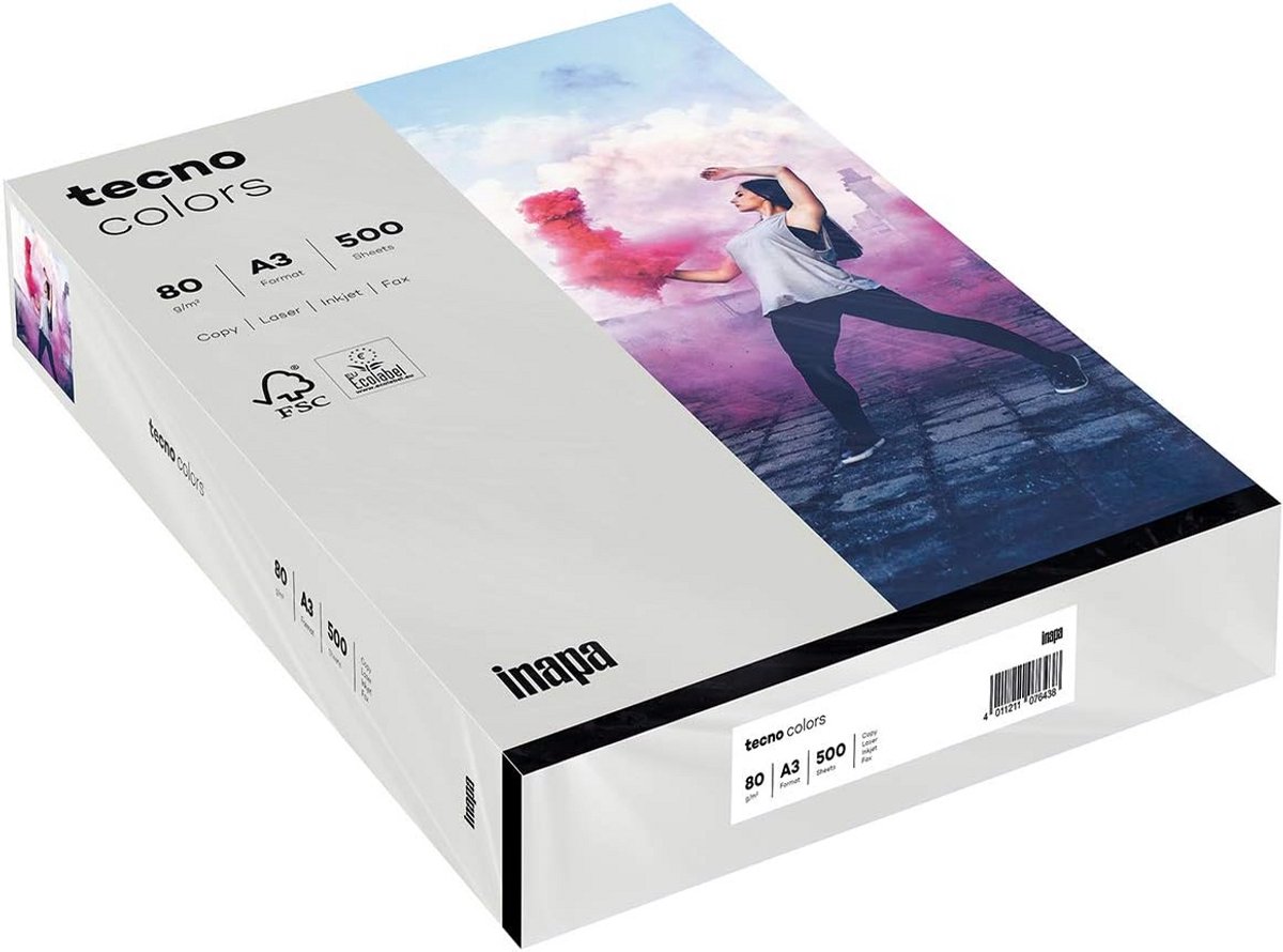Gekleurd Printerpapier A3 80 g/m² Grijs voor Kopiëren en Printen