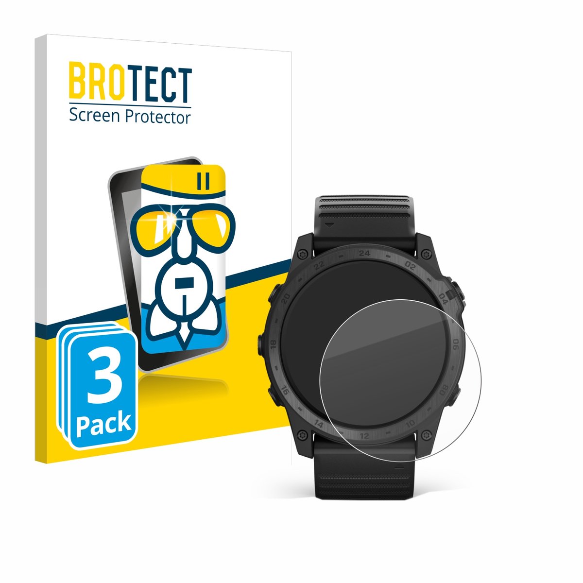 Screenprotector 3 Stuks voor Garmin Tactix 7 Pro Beschermglas transparant