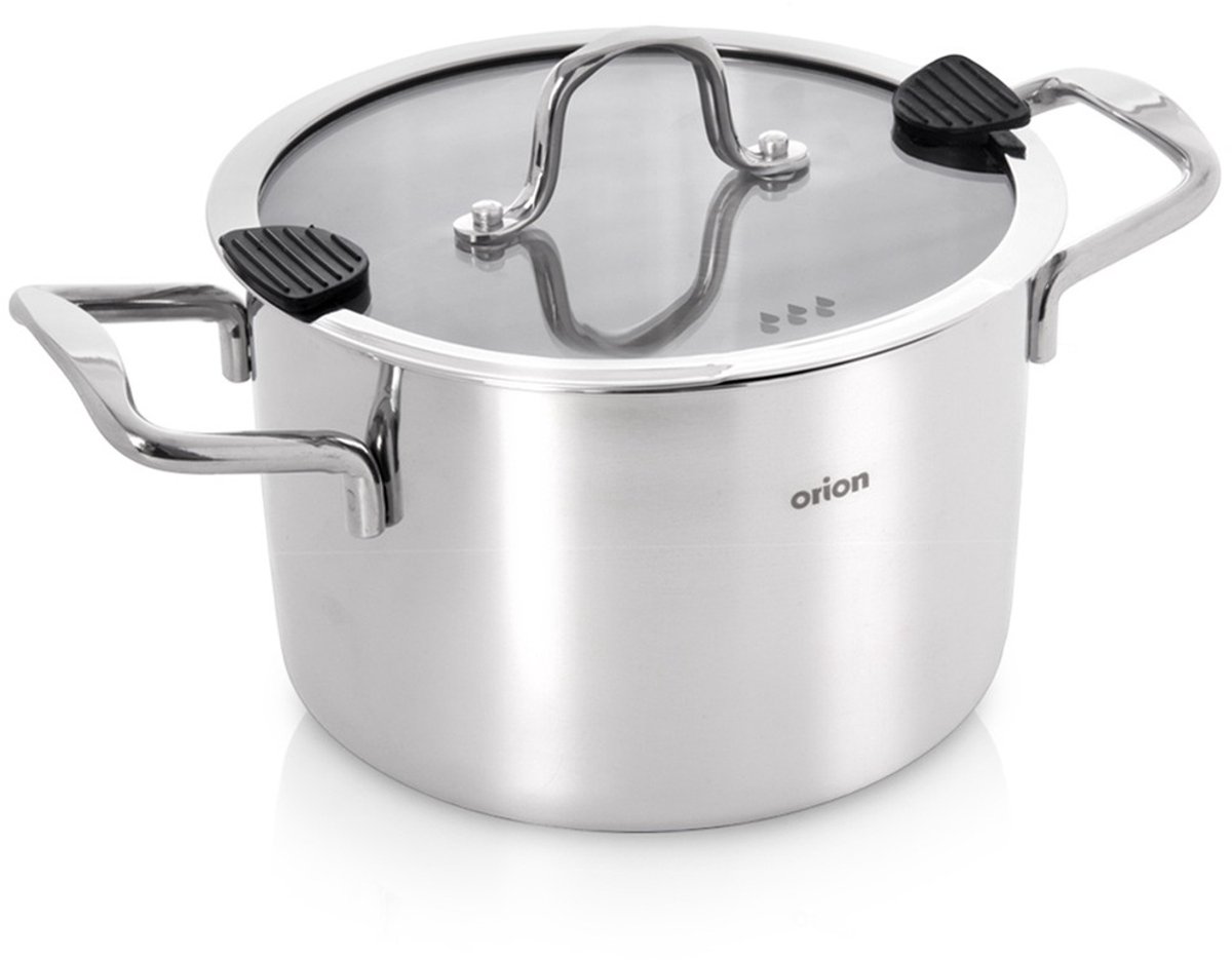 Kookpan Edelstaal met Deksel 18 cm, 2,3 l - Kookpot - Soeppan